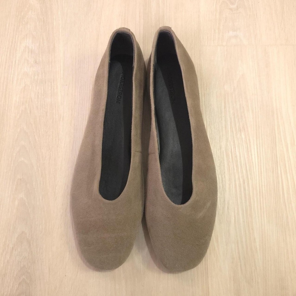 Nordstrom tan suede ballet flats